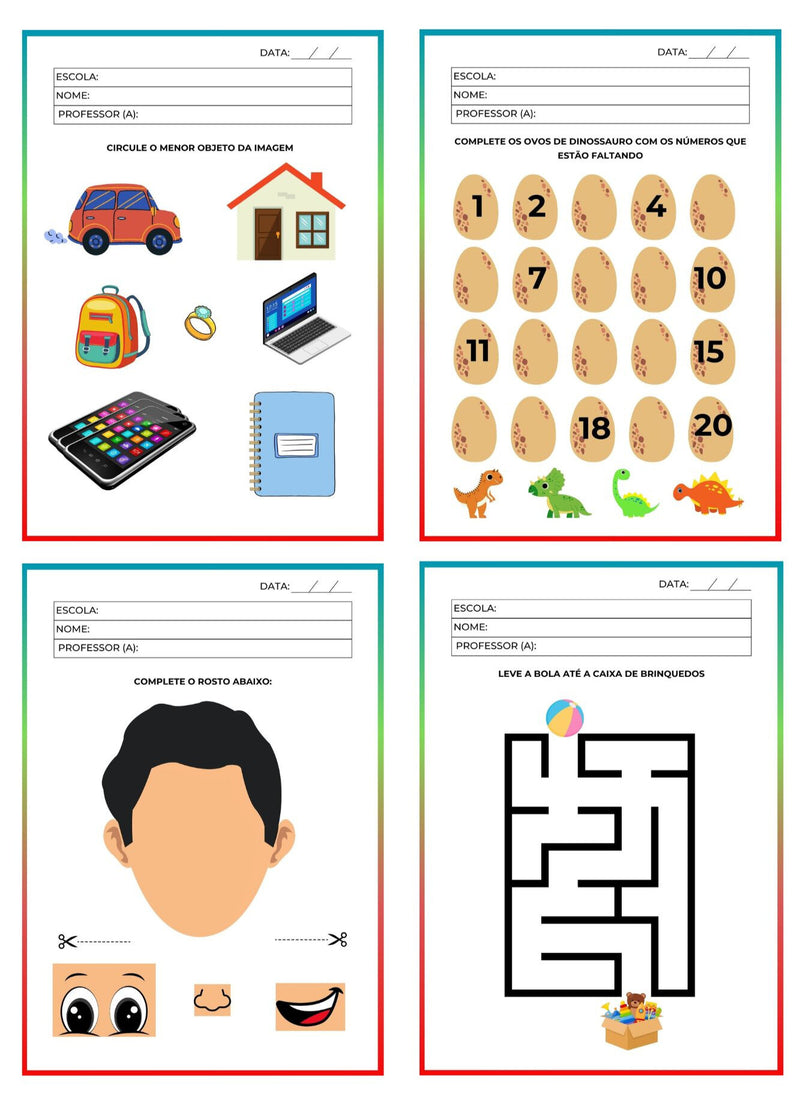 ATIVIDADES EDUCAÇÃO ESPECIAL