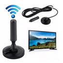 Antena Digital Televisão Hd tv Interna, Fio 4,3 metros, Base com Imã