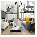 Antena Digital Televisão Hd tv Interna, Fio 4,3 metros, Base com Imã