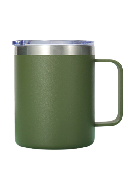 Caneca Térmica 350 ml, Isolada Vácuo Aço Inoxidável, Parede Dupla