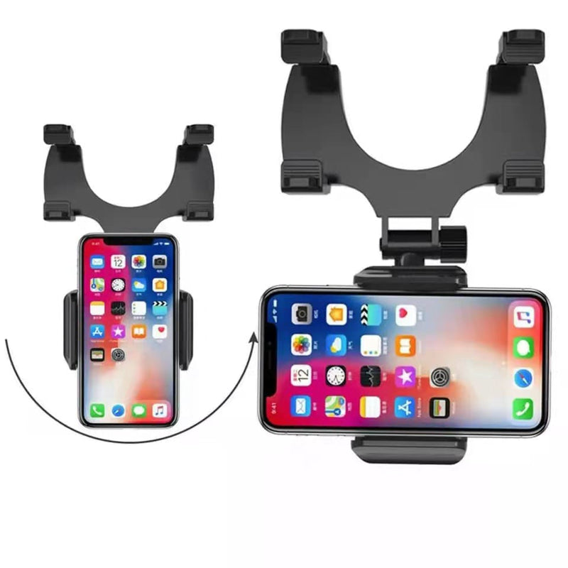 Suporte para celular veicular automotivo, encaixe no retrovisor