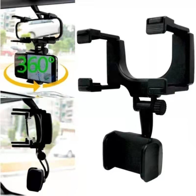 Suporte para celular veicular automotivo, encaixe no retrovisor