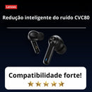 Fone de Ouvido Lenovo Lp3 pro bluetooth 5.0,  bateria grande capacidade.