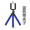 Mini tripé de mesa flexível com suporte do telefone móvel - cor aleatória