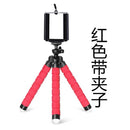 Mini tripé de mesa flexível com suporte do telefone móvel - cor aleatória