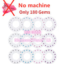 Joias de cabelo, máquina de aplicar brilhante