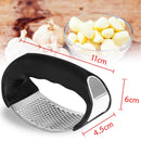 Espremedor De Alho Inoxidável Manual, Temperos Multiusos, Fácil Prático