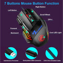 Mouse Gamer Laser X7 3200dpi Original KAPBOM  Led Usb 7 Botões Profissional