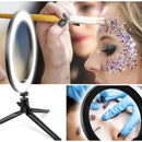 Tripé De Mesa + Suporte Celular para Vídeo, Anel Ring Light  led 8 Pol