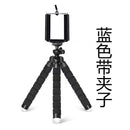 Mini tripé de mesa flexível com suporte do telefone móvel - cor aleatória