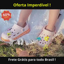 Sandália Infantil crocks antiderrapante, cores lidas.
